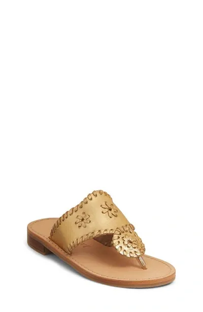 Jack Rogers Girls' Jacks Flat Sandals - Little Kid, Big Kid In Rose Gold