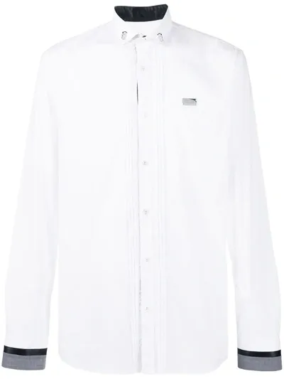 Philipp Plein Long Sleeve Shirt In White