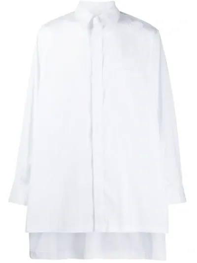 Fumito Ganryu High Low Hem Shirt In White