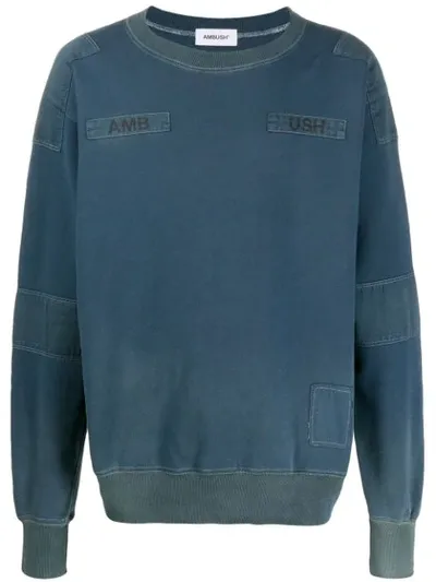 Ambush Round Neck Jumper In Blue