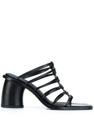 Ann Demeulemeester Strappy 85mm Slip-on Sandals In Black