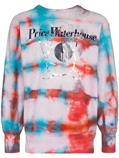 Stain Shade Price Waterhouse Tie-dyed Sweatshirt In Pink