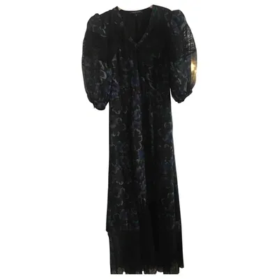 Pre-owned Jill Stuart Silk Maxi Dress In Black