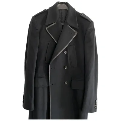 Pre-owned John Richmond Wool Coat In Black