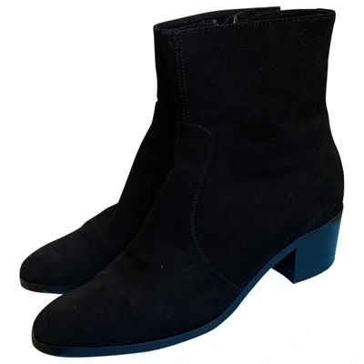 Pre-owned Jean-michel Cazabat Ankle Boots In Black