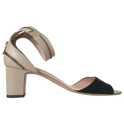 Pre-owned Rupert Sanderson Leather Sandal In Beige