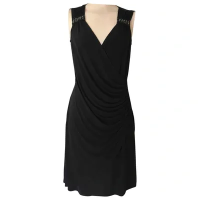 Pre-owned Hale Bob Mid-length Dress In Black