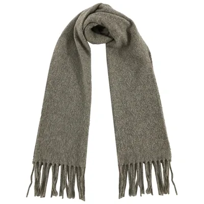 Pre-owned Fendi Wool Scarf In Grey