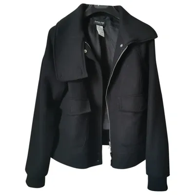 Pre-owned Patrizia Pepe Wool Jacket In Black