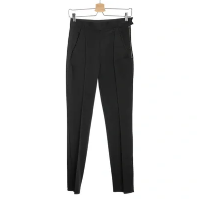 Pre-owned Nina Ricci Carot Pants In Black