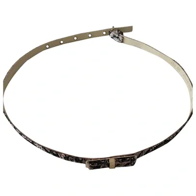 Pre-owned Elisabetta Franchi Leather Belt In Multicolour