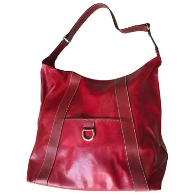 Pre-owned Lancel Leather Handbag In Red