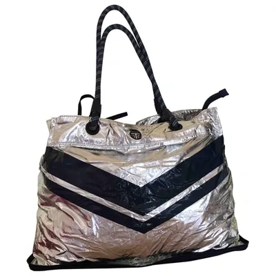 Pre-owned Tory Sport Handbag In Silver