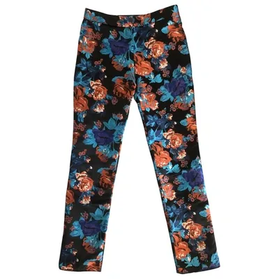 Pre-owned Mary Katrantzou Straight Pants In Multicolour