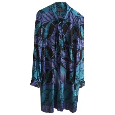 Pre-owned Hale Bob Silk Mid-length Dress In Multicolour