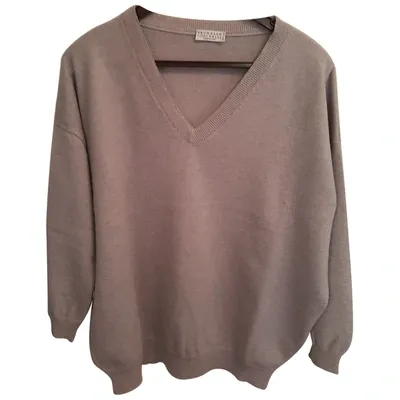 Pre-owned Brunello Cucinelli Cashmere Jumper In Grey