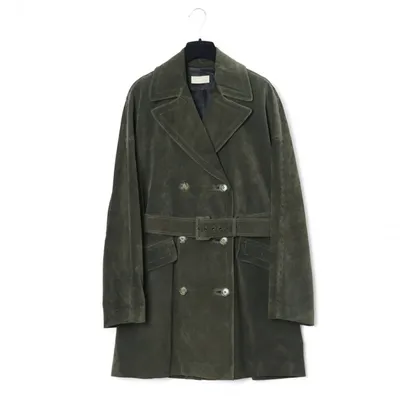 Pre-owned Alaïa Trench Coat In Khaki