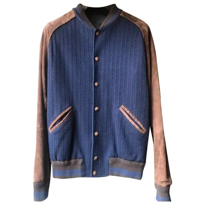 Pre-owned Roberto Cavalli Jacket In Blue