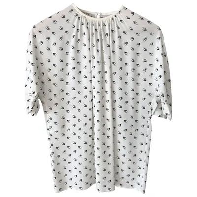 Pre-owned Miu Miu White Viscose Top