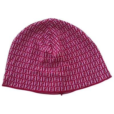 Pre-owned Fendi Beanie In Red