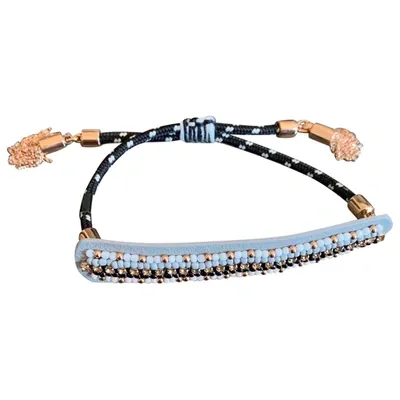 Pre-owned Rebecca Minkoff Leather Bracelet In Grey