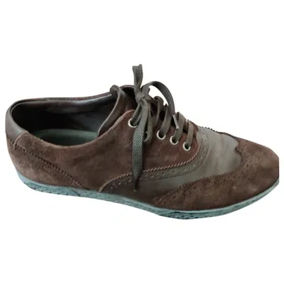 Pre-owned Sergio Rossi Trainers In Brown