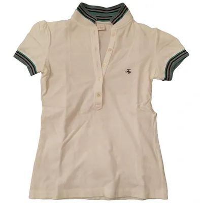 Pre-owned Fay White Cotton Top