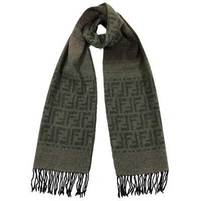 Pre-owned Fendi Wool Scarf In Brown