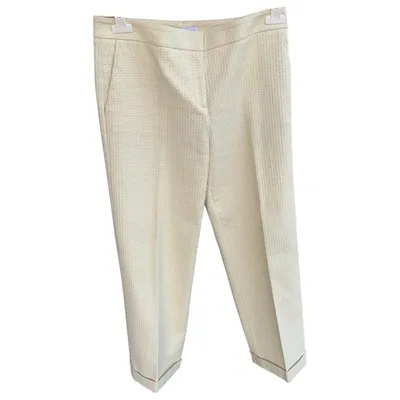 Pre-owned Fabiana Filippi Chino Pants In Yellow