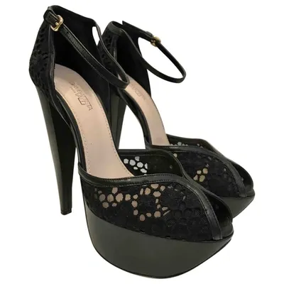 Pre-owned Giambattista Valli Cloth Heels In Black