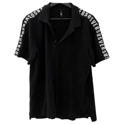 Pre-owned Versus Polo Shirt In Black