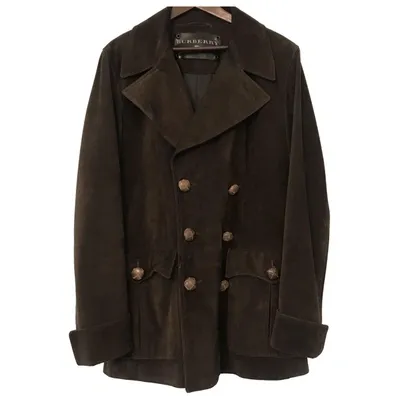 Pre-owned Burberry Coat In Brown