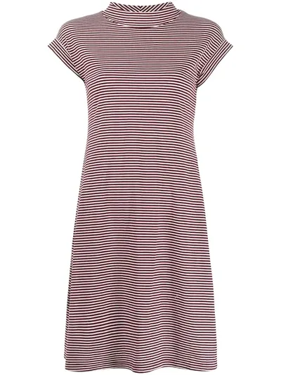 Aspesi Striped Print Dress In White