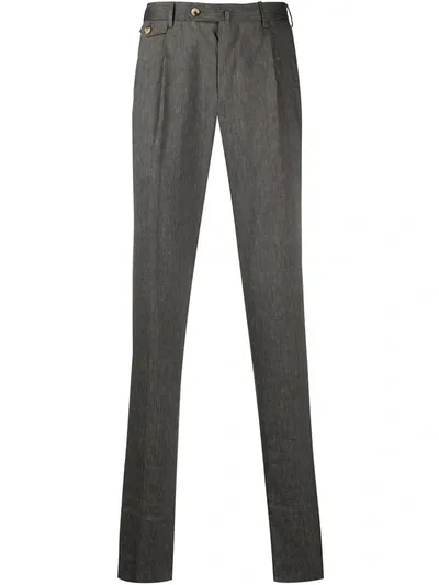 Pt01 Slim-fit Tailored Trousers In Grey