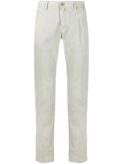 Jacob Cohen Bobby Comfort Chino Trousers In Grey