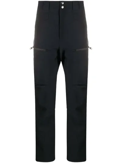 Paul Smith High-rise Flared Cargo Trousers In Blue