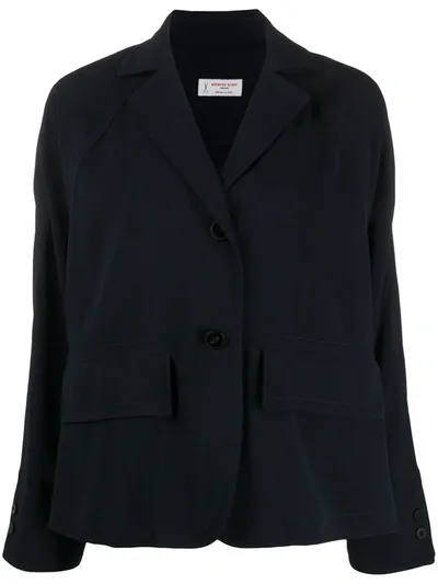 Alberto Biani Flap Pocket Blazer In Blue