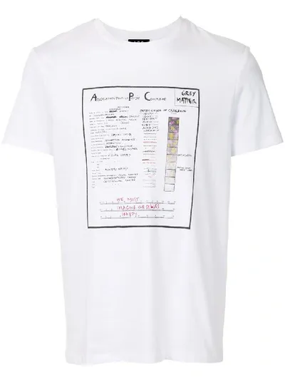 Apc Anatomic Printed T-shirt In White