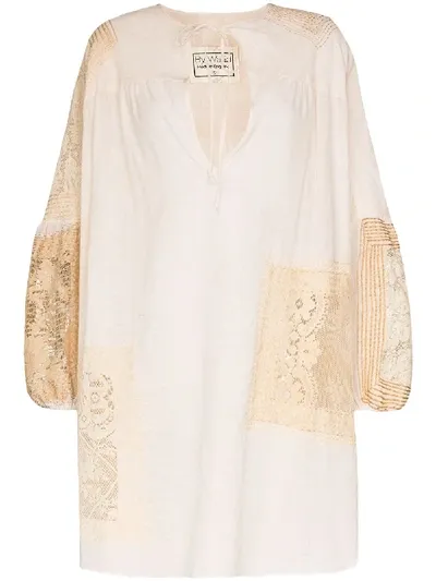 By Walid Abigail 19th Century Smock Tunic In Neutrals