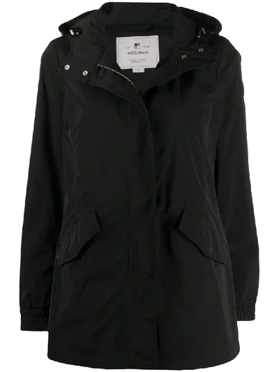 Woolrich Summer Parka In Black