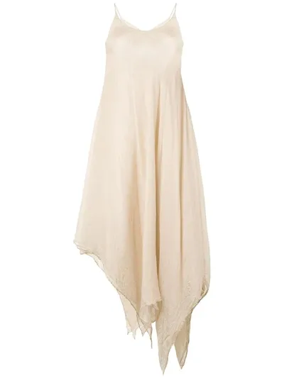 Marc Le Bihan Crinkled Flared Dress In Neutrals