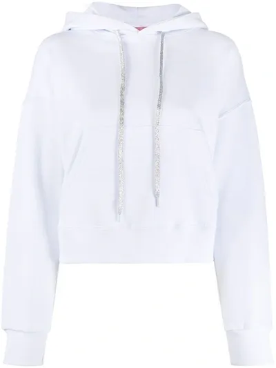 Chiara Ferragni Cropped Hoodie In White