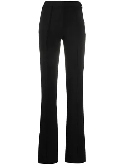 Andrea Ya'aqov High-waisted Flared Trousers In Black