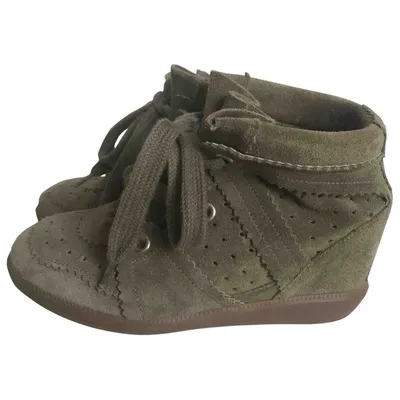 Pre-owned Isabel Marant Betty Trainers In Green