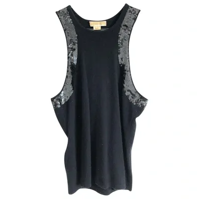 Pre-owned Michael Kors Wool Vest In Black