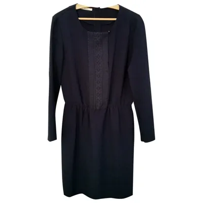 Pre-owned Sessun Mid-length Dress In Navy