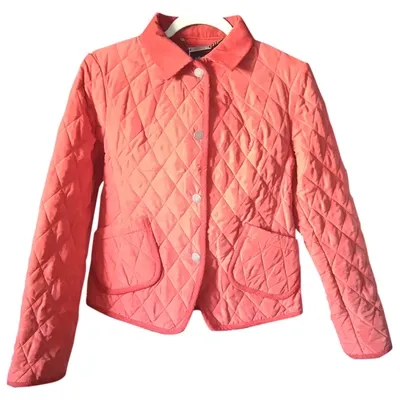 Pre-owned Aquascutum Silk Jacket In Orange