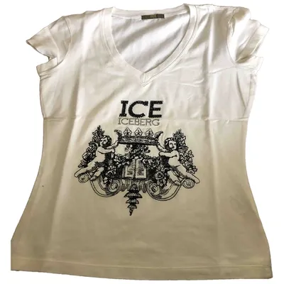 Pre-owned Iceberg White Cotton Top