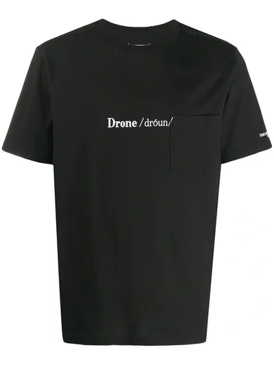 Takahiromiyashita The Soloist Drone Printed T-shirt In Black