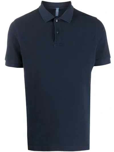 Sun 68 Short Sleeve Polo Shirt In Blue